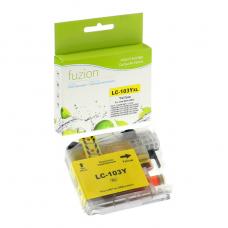 Compatible Brother LC101 LC103 XL Yellow Fuzion (HD)